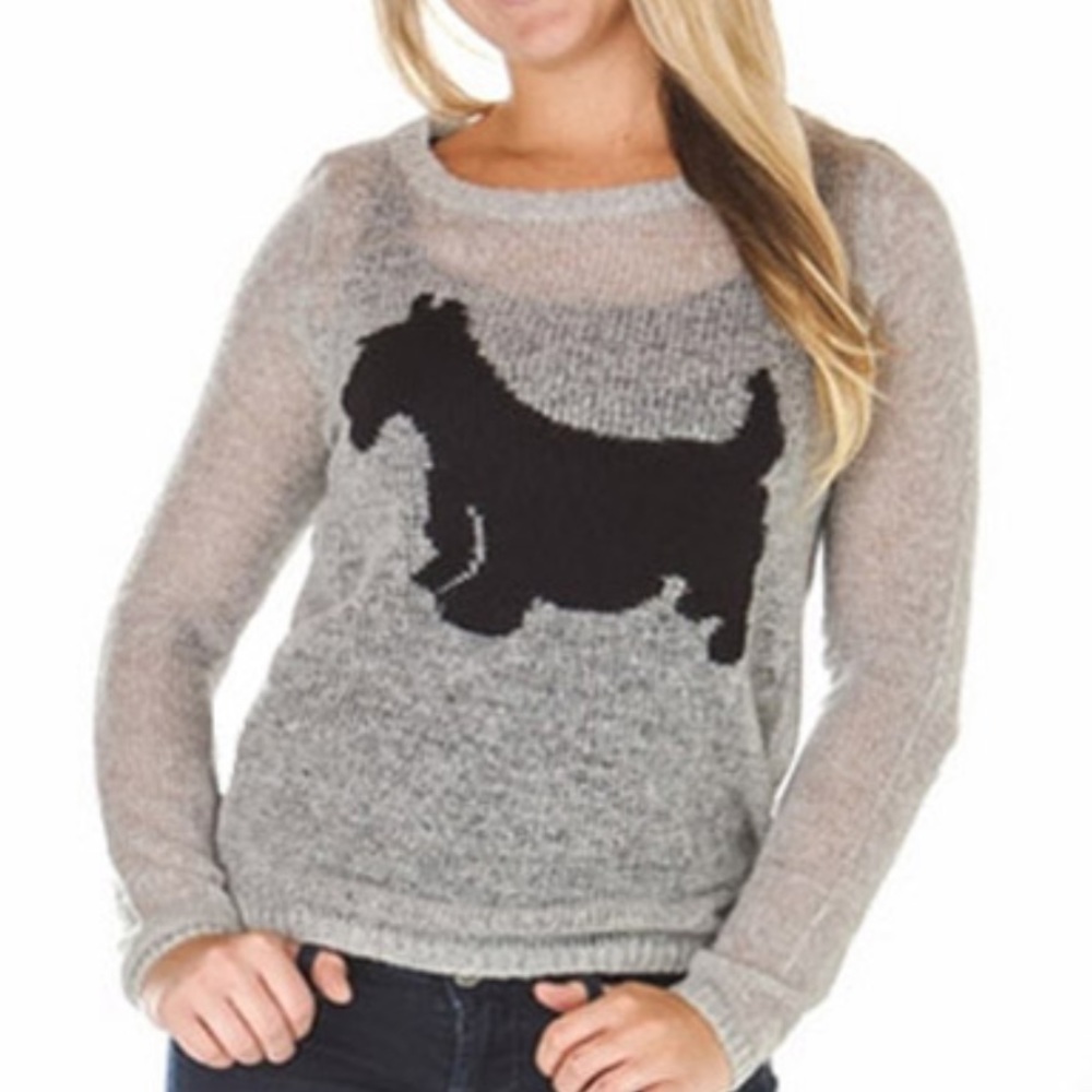 PJ Salvage Scotty Dog Sweater
